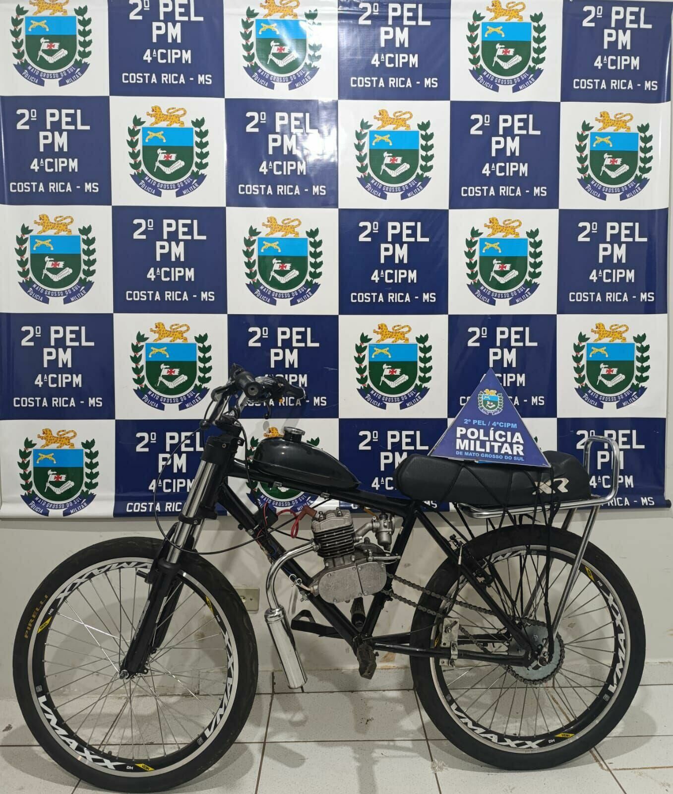 Imagem de compartilhamento para o artigo PM apreende adolescente infrator e recupera bicicleta furtada em Costa Rica da MS Todo dia